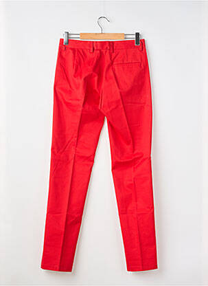 Pantalon chino tissage popeline taille normale rouge PIERRE TALAMON homme
