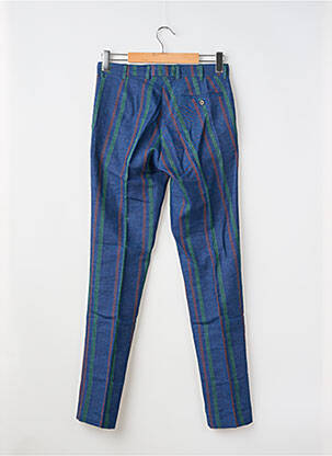 Pantalon chino poches taille normale bleu PIERRE TALAMON homme