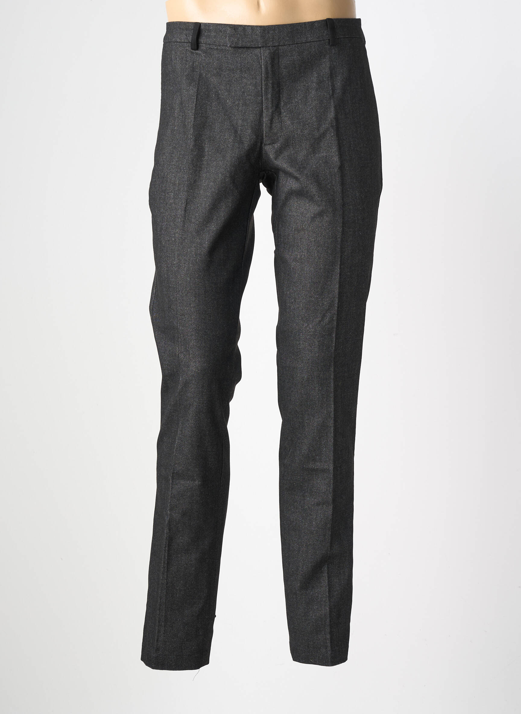 Pantalon chino tissage chiné taille normale gris PIERRE TALAMON homme