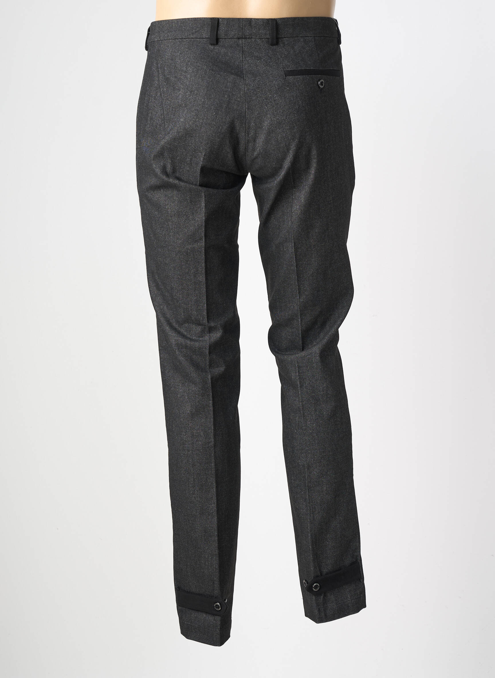 Pantalon chino tissage chiné taille normale gris PIERRE TALAMON homme