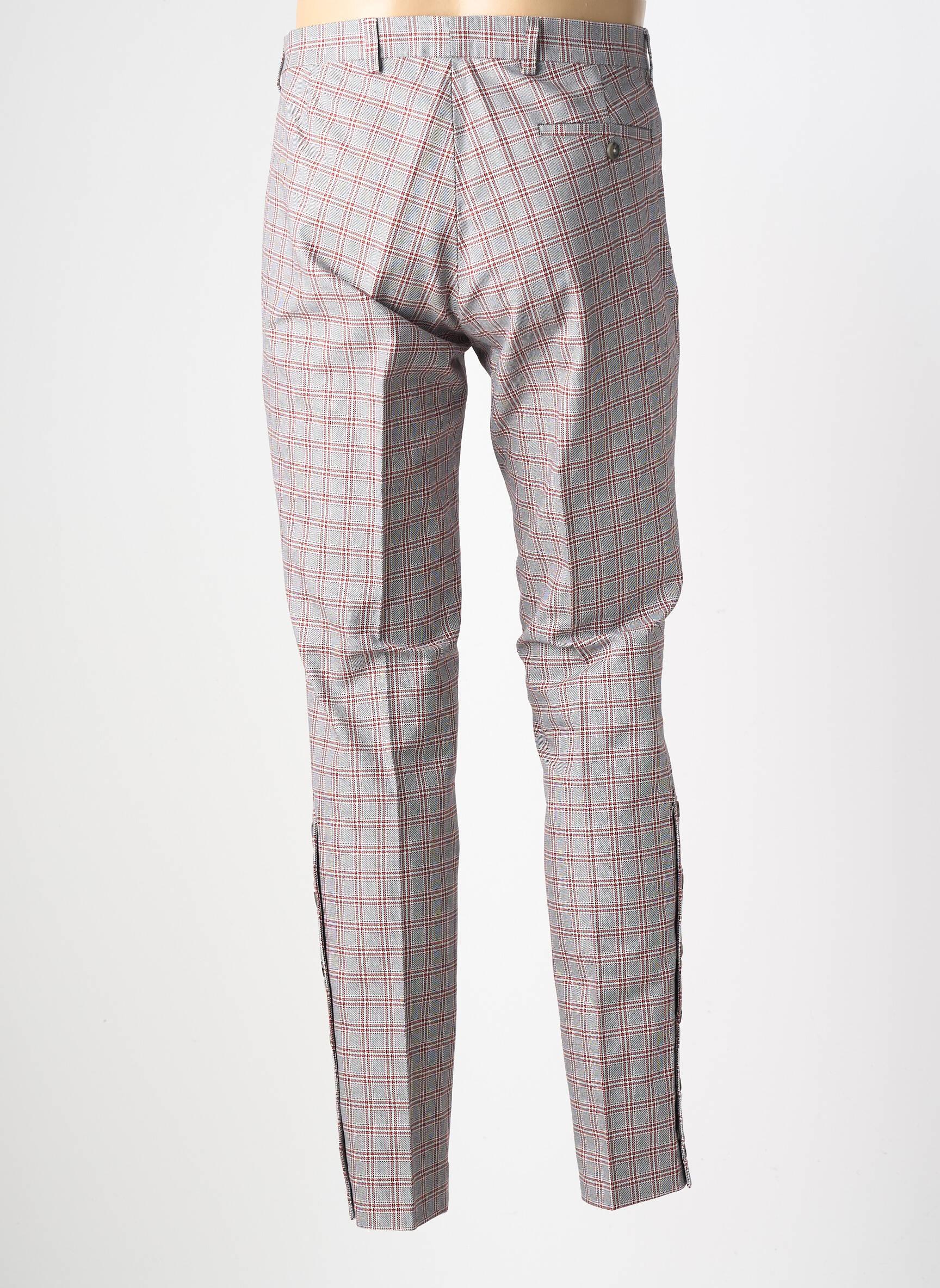 Pantalon chino poches taille normale rouge PIERRE TALAMON homme