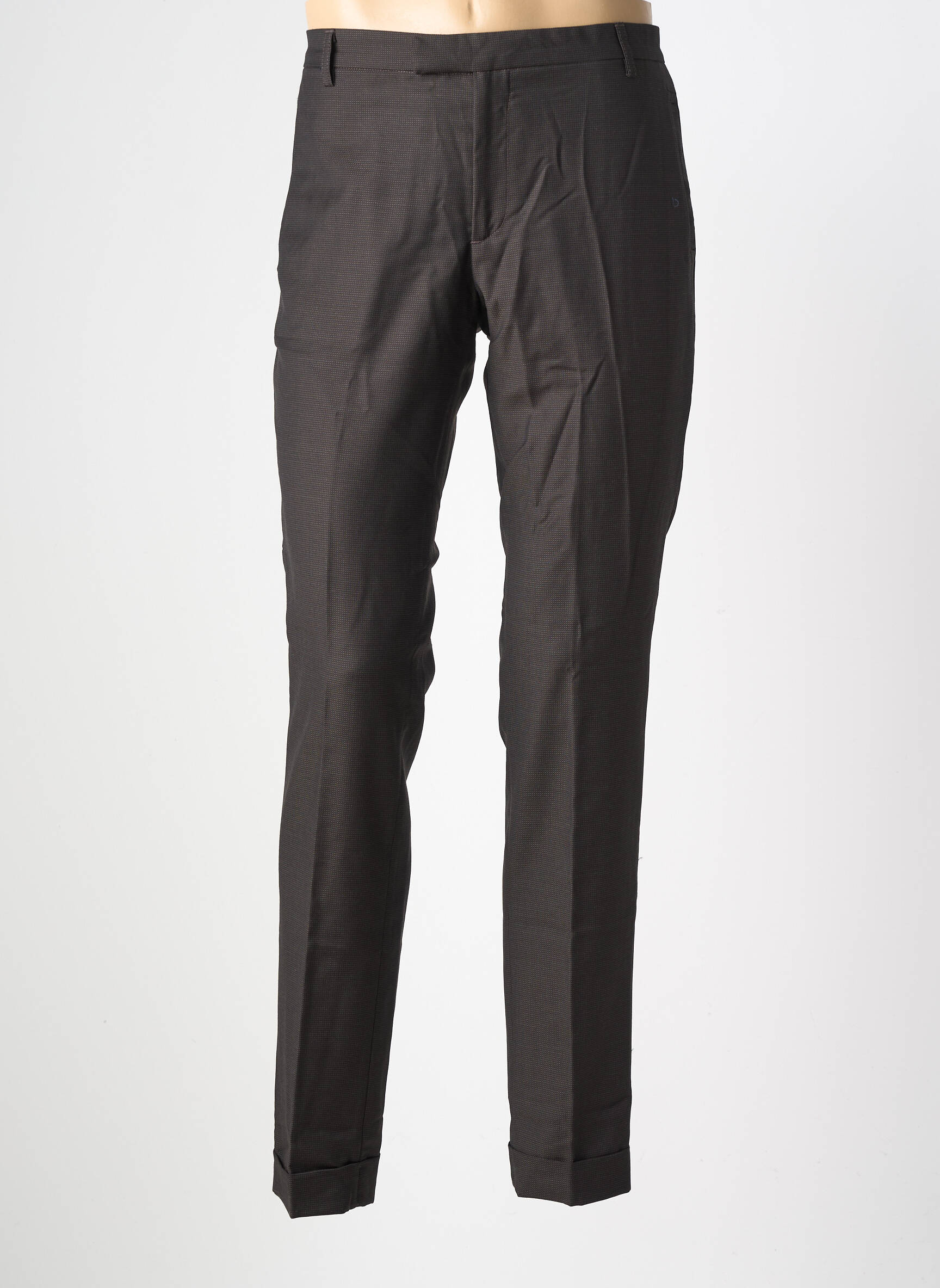 Pantalon chino poches taille normale noir PIERRE TALAMON homme