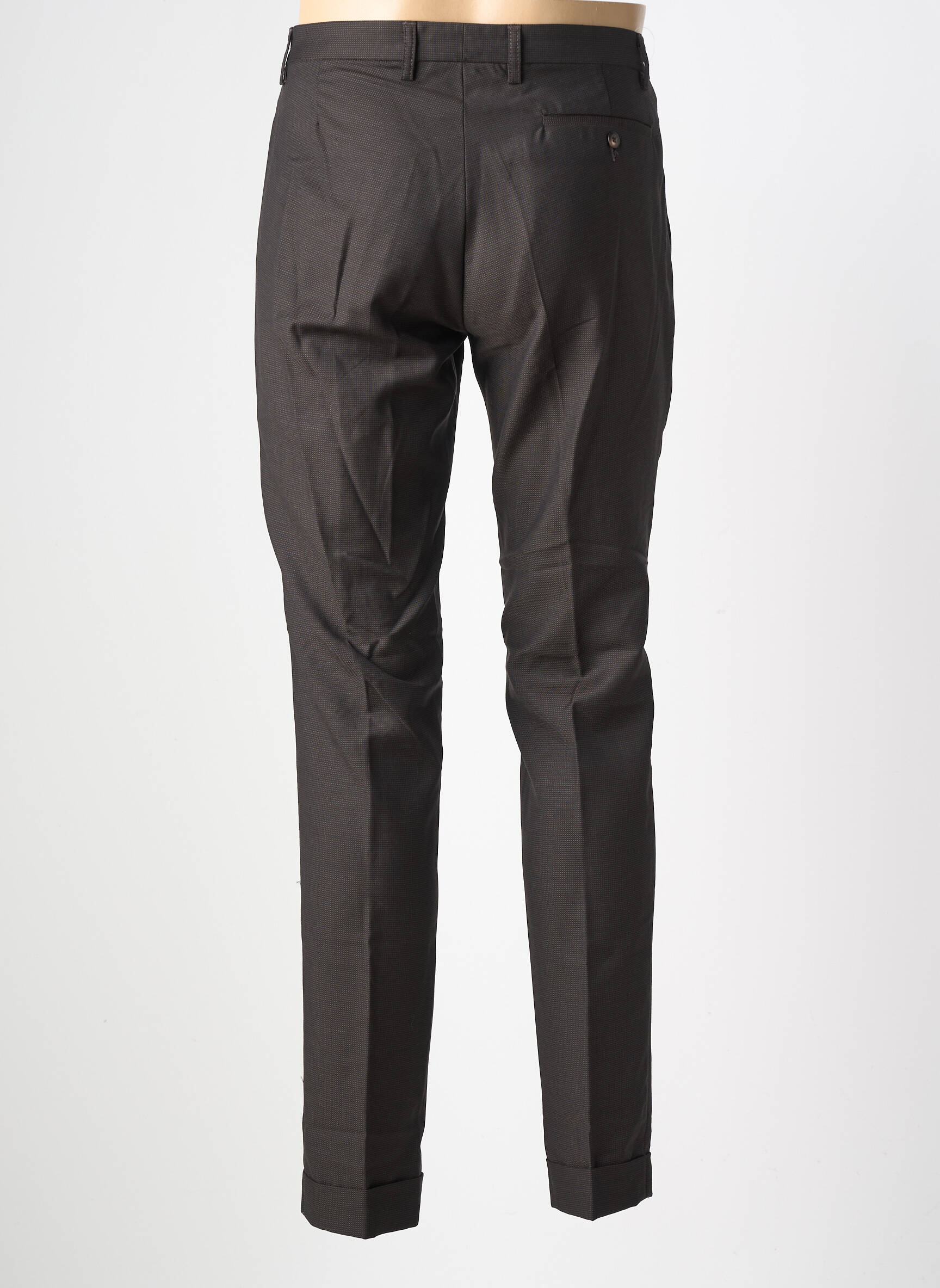 Pantalon chino poches taille normale noir PIERRE TALAMON homme