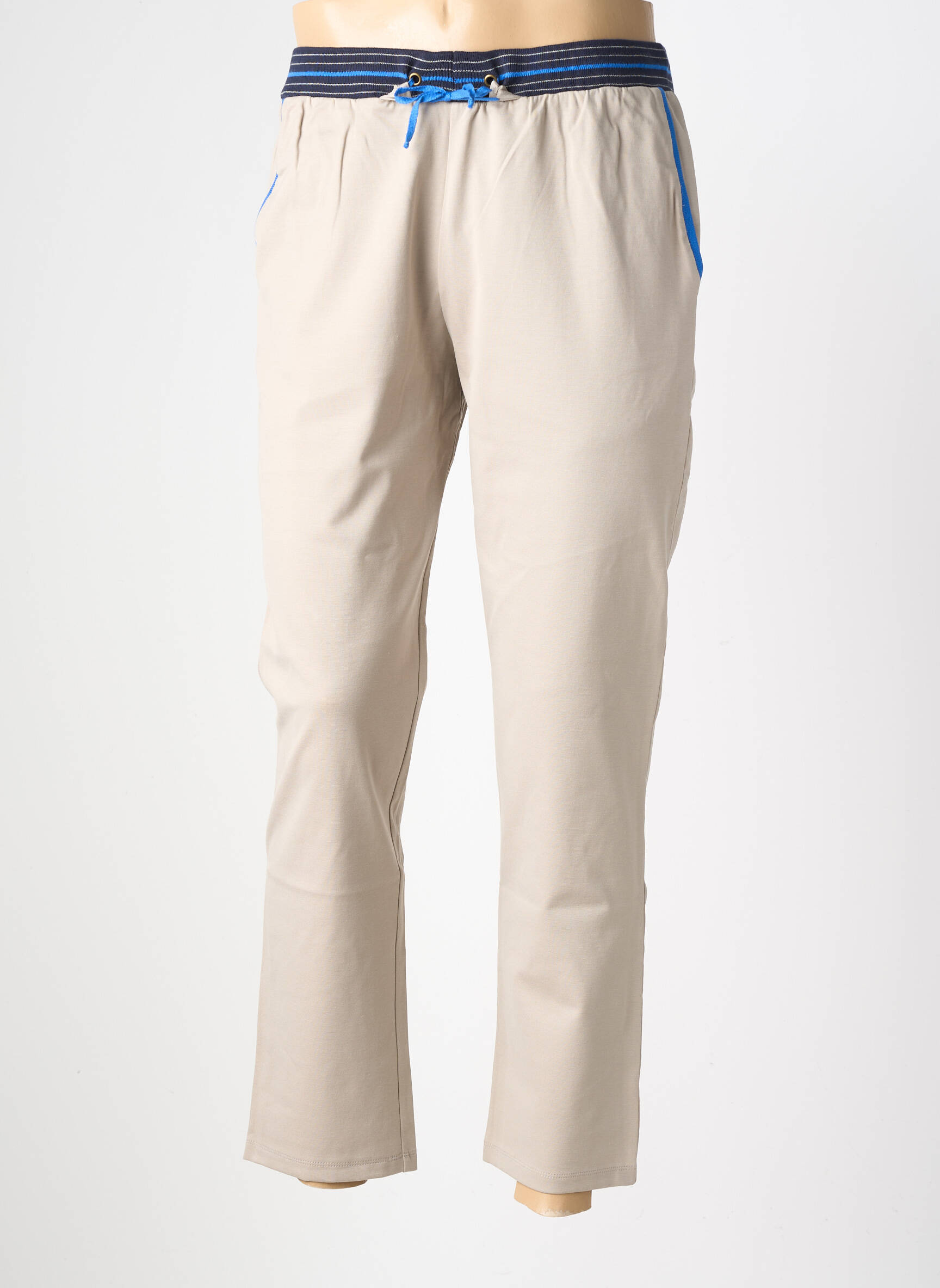 Jogging stretch taille normale beige PIERRE TALAMON homme