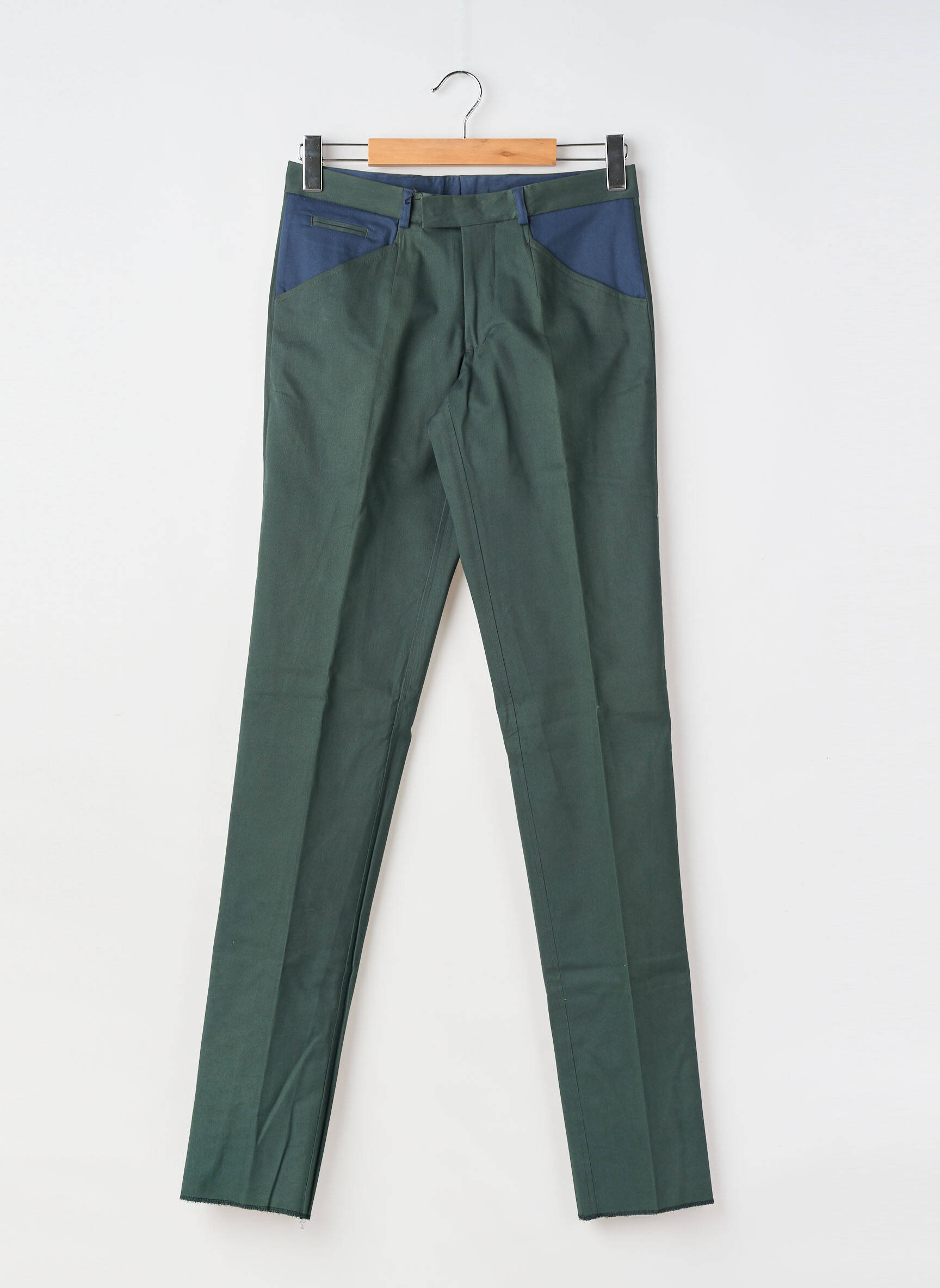 Pantalon chino poches taille normale vert PIERRE TALAMON homme