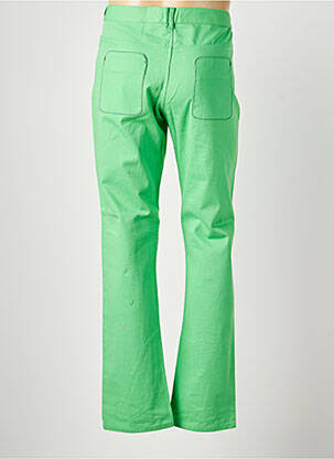 Jeans coupe droite fermeture zippée sous rabat boutonné taille normale vert PIERRE TALAMON homme