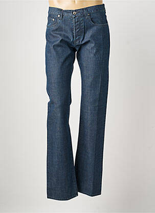 Jeans coupe droite fermeture zippée sous rabat boutonné taille normale bleu PIERRE TALAMON homme