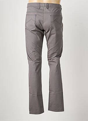 Jeans coupe droite fermeture zippée sous rabat boutonné taille normale gris PIERRE TALAMON homme