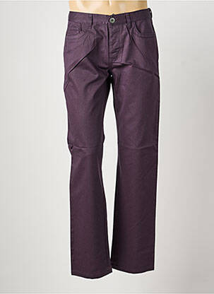 Pantalon droit taille normale taille normale violet PIERRE TALAMON homme