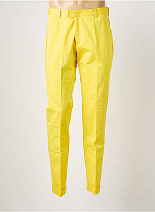 Pantalon chino poches taille normale jaune PIERRE TALAMON homme