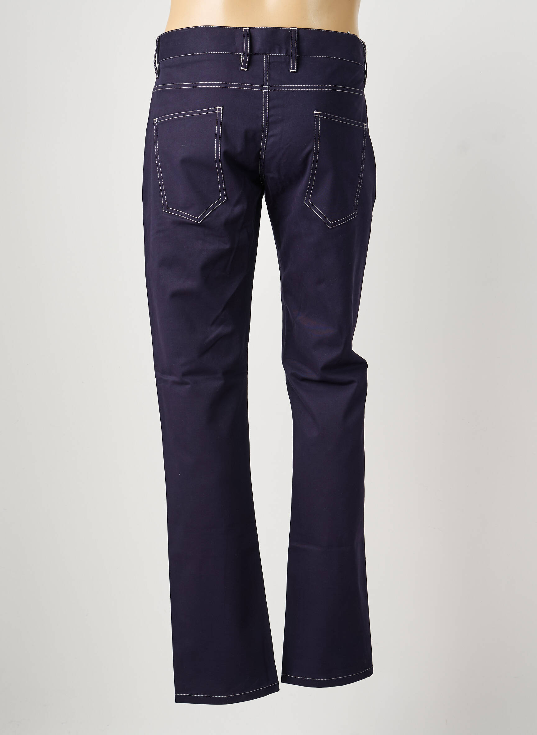 Jeans coupe slim tissage brut taille normale bleu PIERRE TALAMON homme