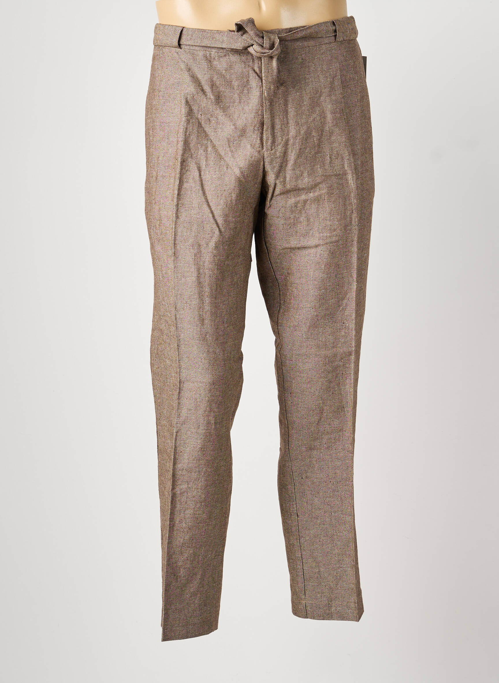 Pantalon chino poches taille normale beige PIERRE TALAMON homme