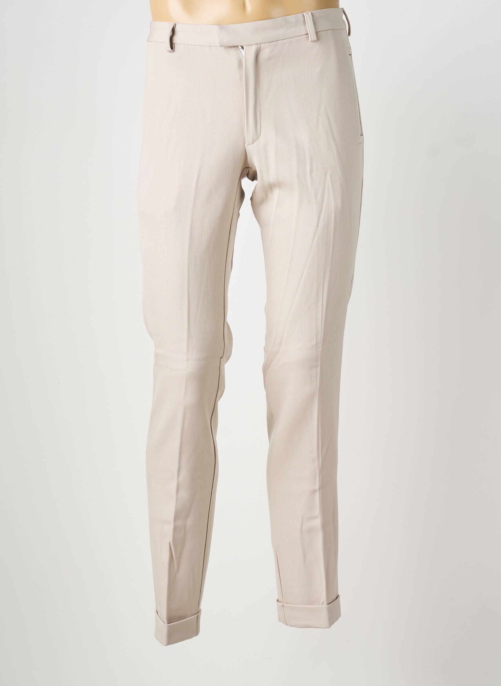 Pantalon slim taille à pinces taille normale gris PIERRE TALAMON homme