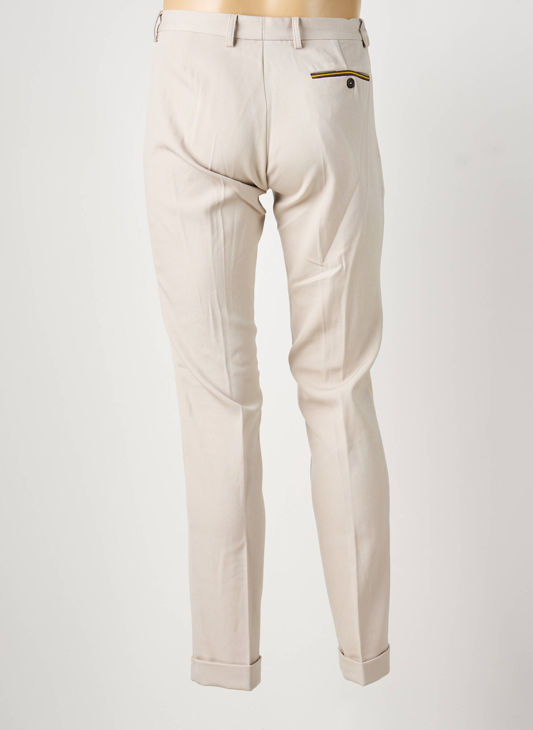 Pantalon slim taille à pinces taille normale gris PIERRE TALAMON homme