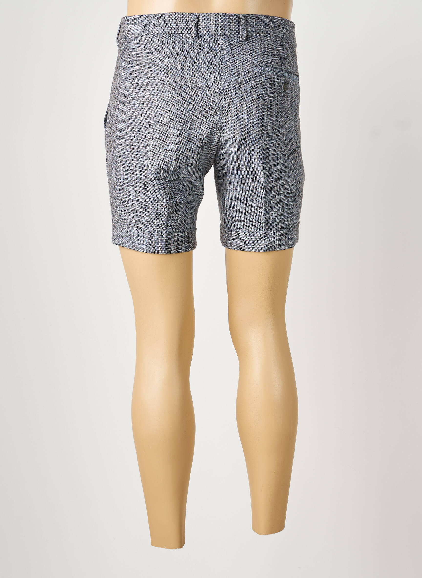 Short fermeture zippée sous rabat boutonné taille normale gris PIERRE TALAMON homme