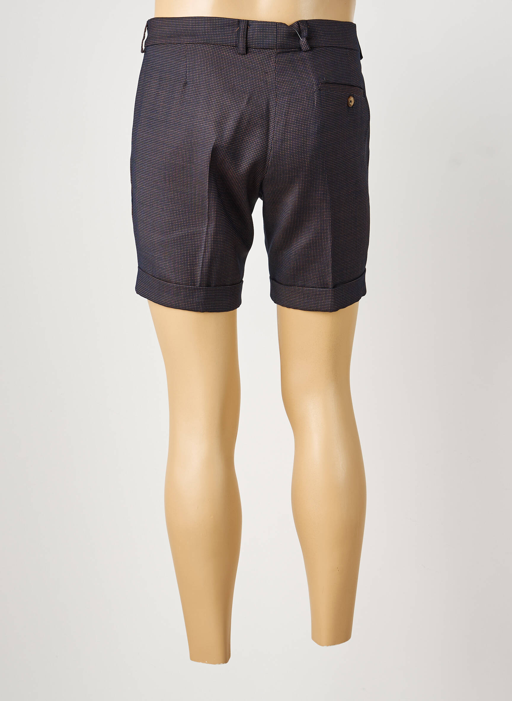 Short fermeture zippée sous rabat boutonné taille normale noir PIERRE TALAMON homme