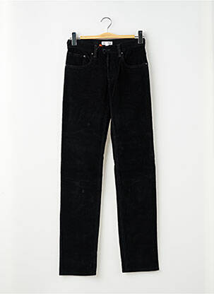 Pantalon slim tissage velours taille normale noir PIERRE TALAMON homme