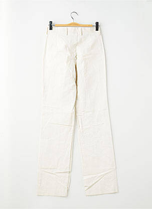 Pantalon droit tissage popeline taille normale beige PIERRE TALAMON homme