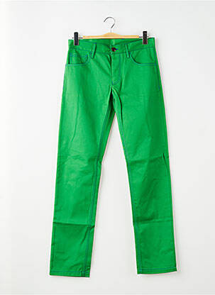 Pantalon slim stretch taille normale vert PIERRE TALAMON homme