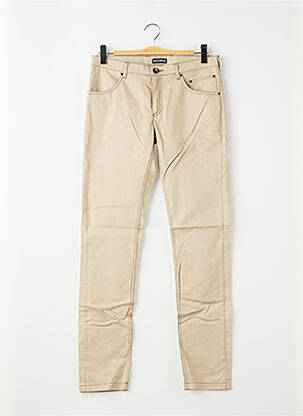 Pantalon slim stretch taille normale beige PIERRE TALAMON homme