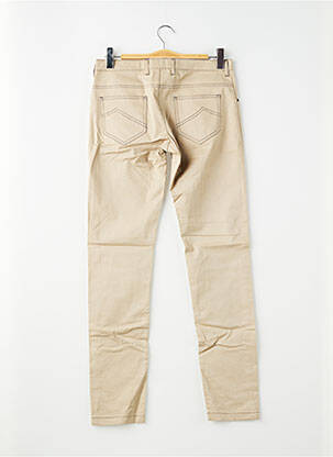 Pantalon slim stretch taille normale beige PIERRE TALAMON homme
