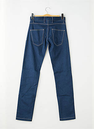 Pantalon slim tissage popeline taille normale bleu PIERRE TALAMON homme