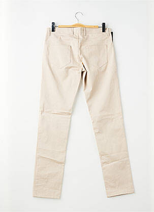 Pantalon slim tissage popeline taille normale beige PIERRE TALAMON homme