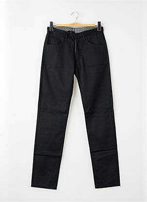 Pantalon slim tissage popeline taille normale noir PIERRE TALAMON homme