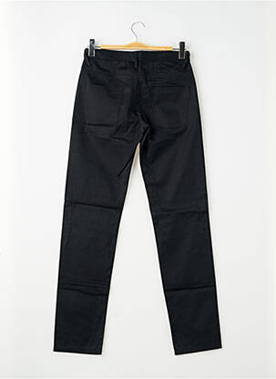 Pantalon slim tissage popeline taille normale noir PIERRE TALAMON homme