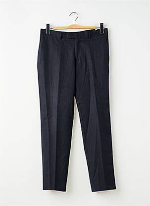 Pantalon chino fermeture zippée sous rabat avec crochet taille normale noir PIERRE TALAMON homme
