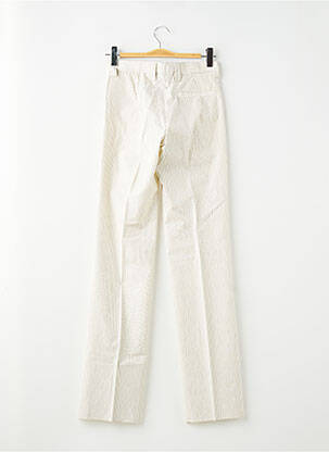 Pantalon droit tissage popeline taille normale beige PIERRE TALAMON homme
