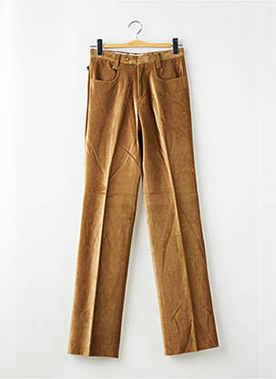 Pantalon slim stretch taille normale marron PIERRE TALAMON homme