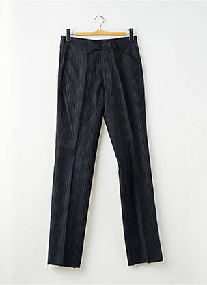 Pantalon slim tissage popeline taille normale bleu PIERRE TALAMON homme