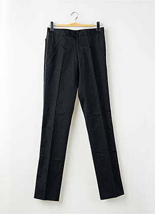 Pantalon slim tissage popeline taille normale noir PIERRE TALAMON homme