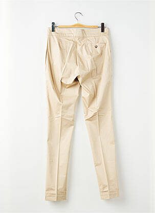 Pantalon chino tissage popeline taille normale beige PIERRE TALAMON homme