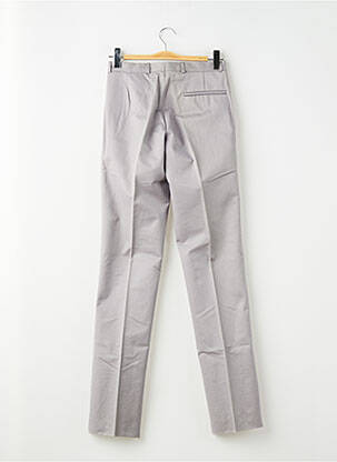 Pantalon slim tissage popeline taille normale gris PIERRE TALAMON homme