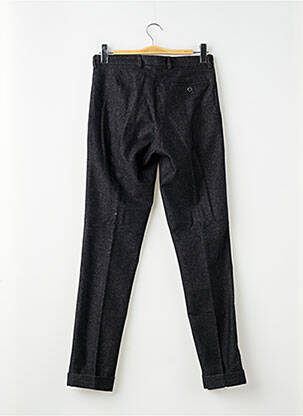 Pantalon slim tissage chiné taille normale noir PIERRE TALAMON homme