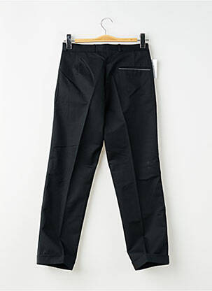 Pantalon slim tissage popeline taille normale noir PIERRE TALAMON homme
