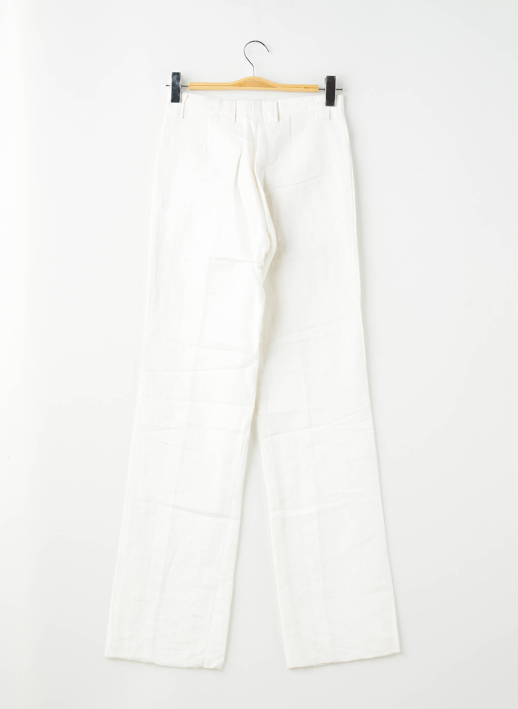 Pantalon large poches taille haute beige PIERRE TALAMON homme