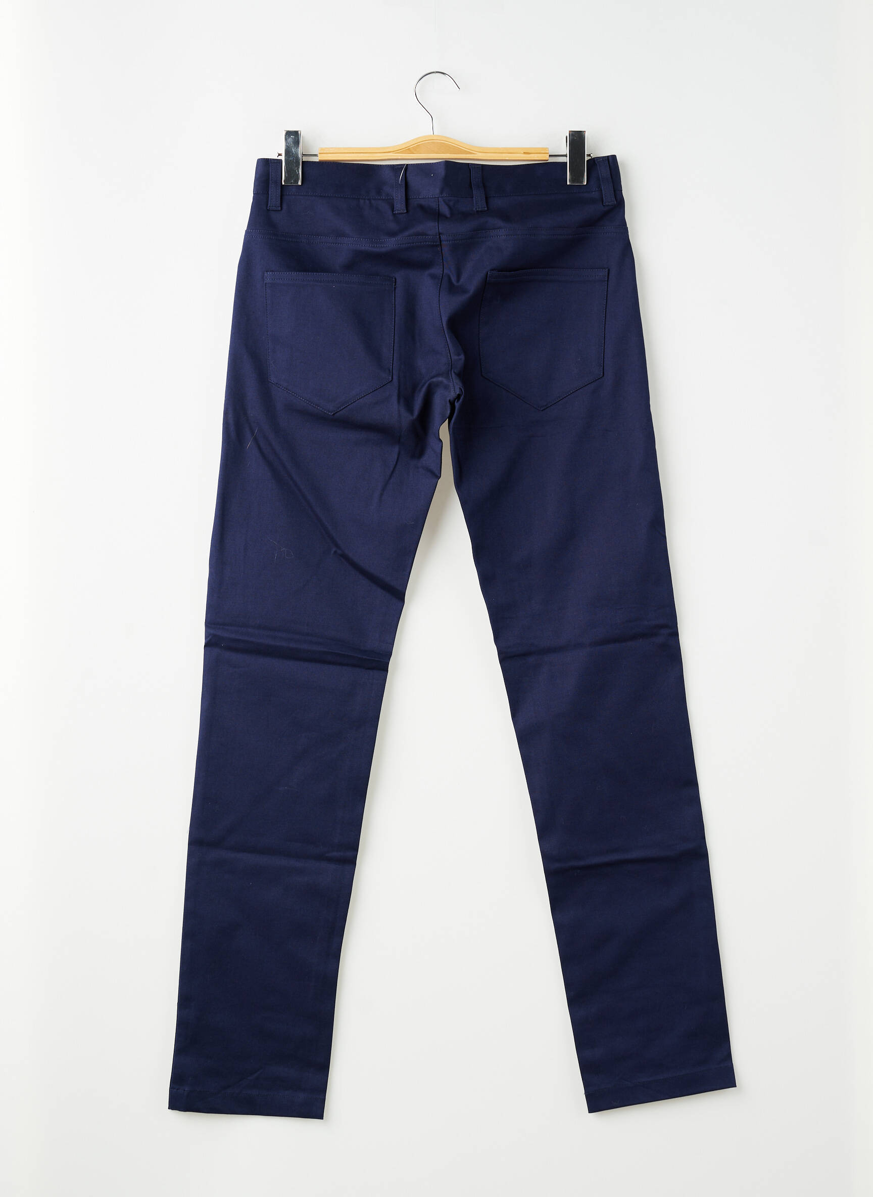 Pantalon slim tissage popeline taille normale bleu PIERRE TALAMON homme