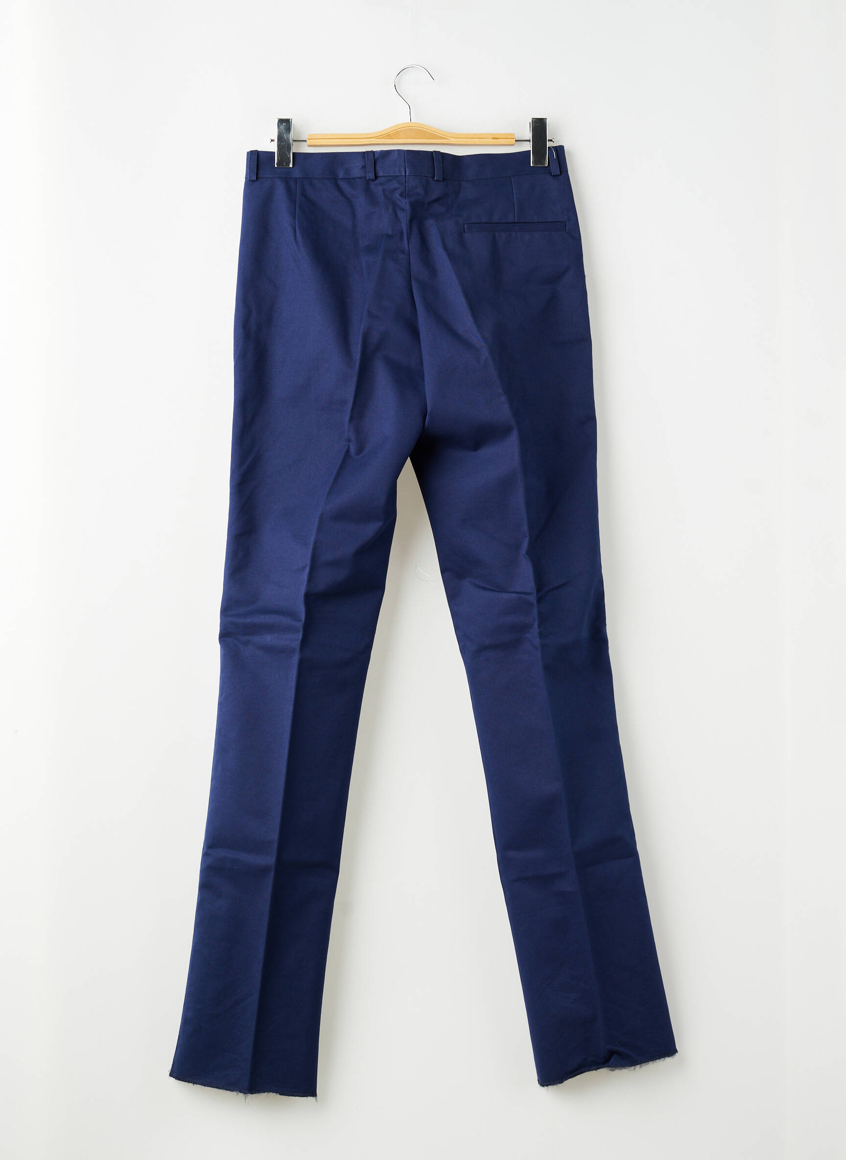 Pantalon slim tissage popeline taille normale bleu PIERRE TALAMON homme