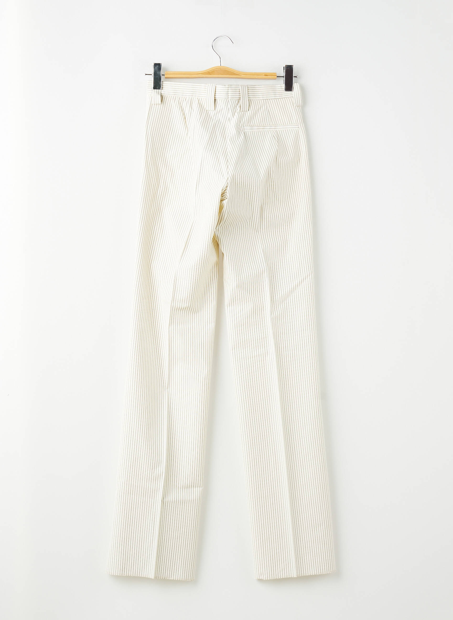 Pantalon droit tissage popeline taille normale beige PIERRE TALAMON homme