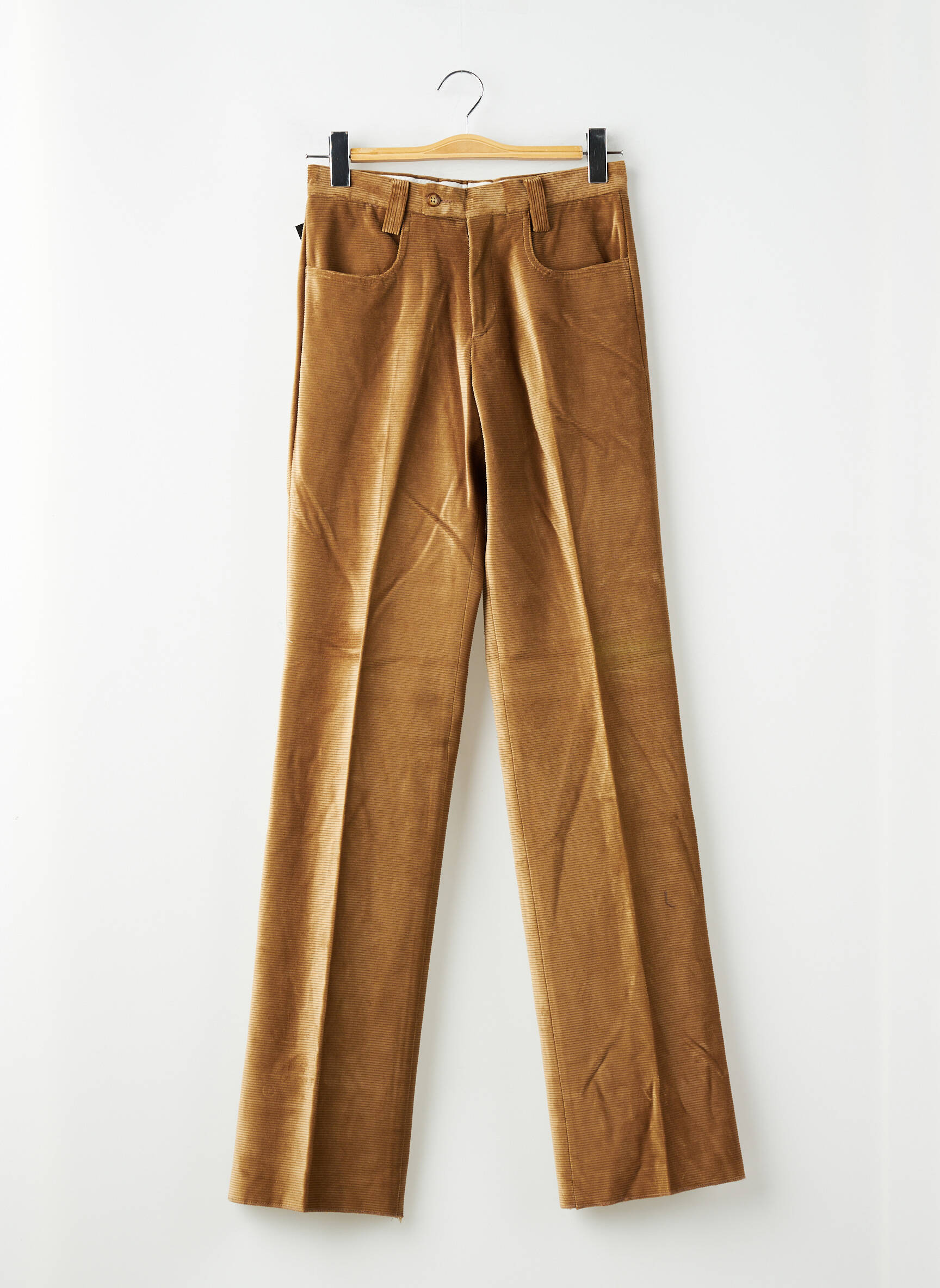 Pantalon slim stretch taille normale marron PIERRE TALAMON homme
