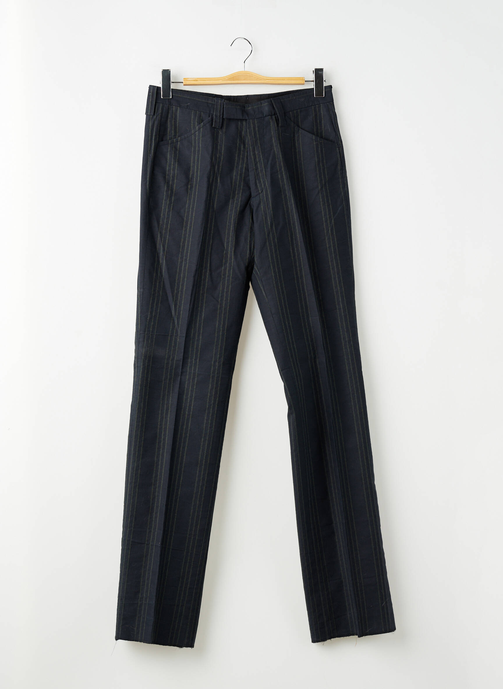 Pantalon slim tissage popeline taille normale bleu PIERRE TALAMON homme