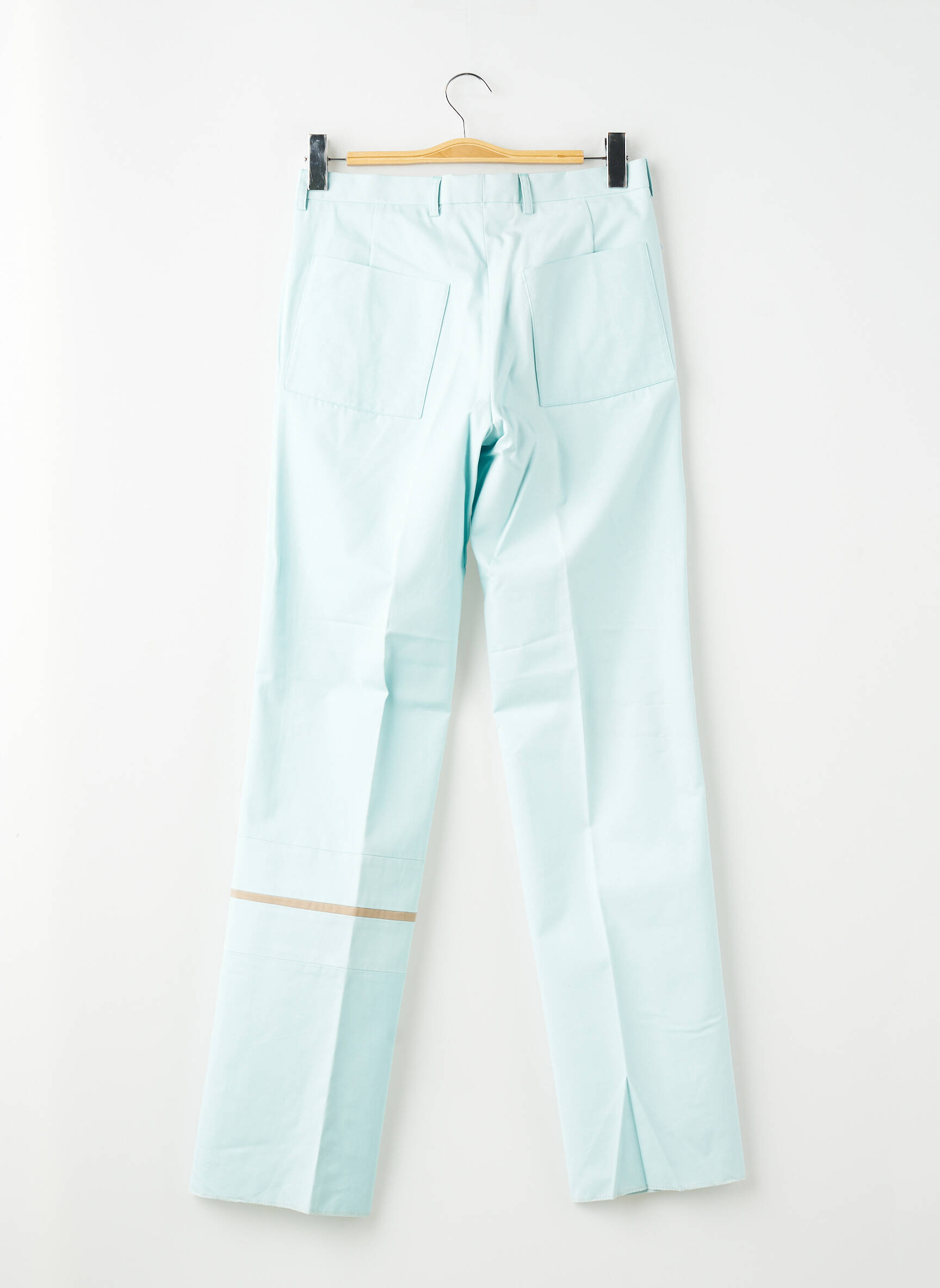 Pantalon slim tissage popeline taille normale bleu PIERRE TALAMON homme