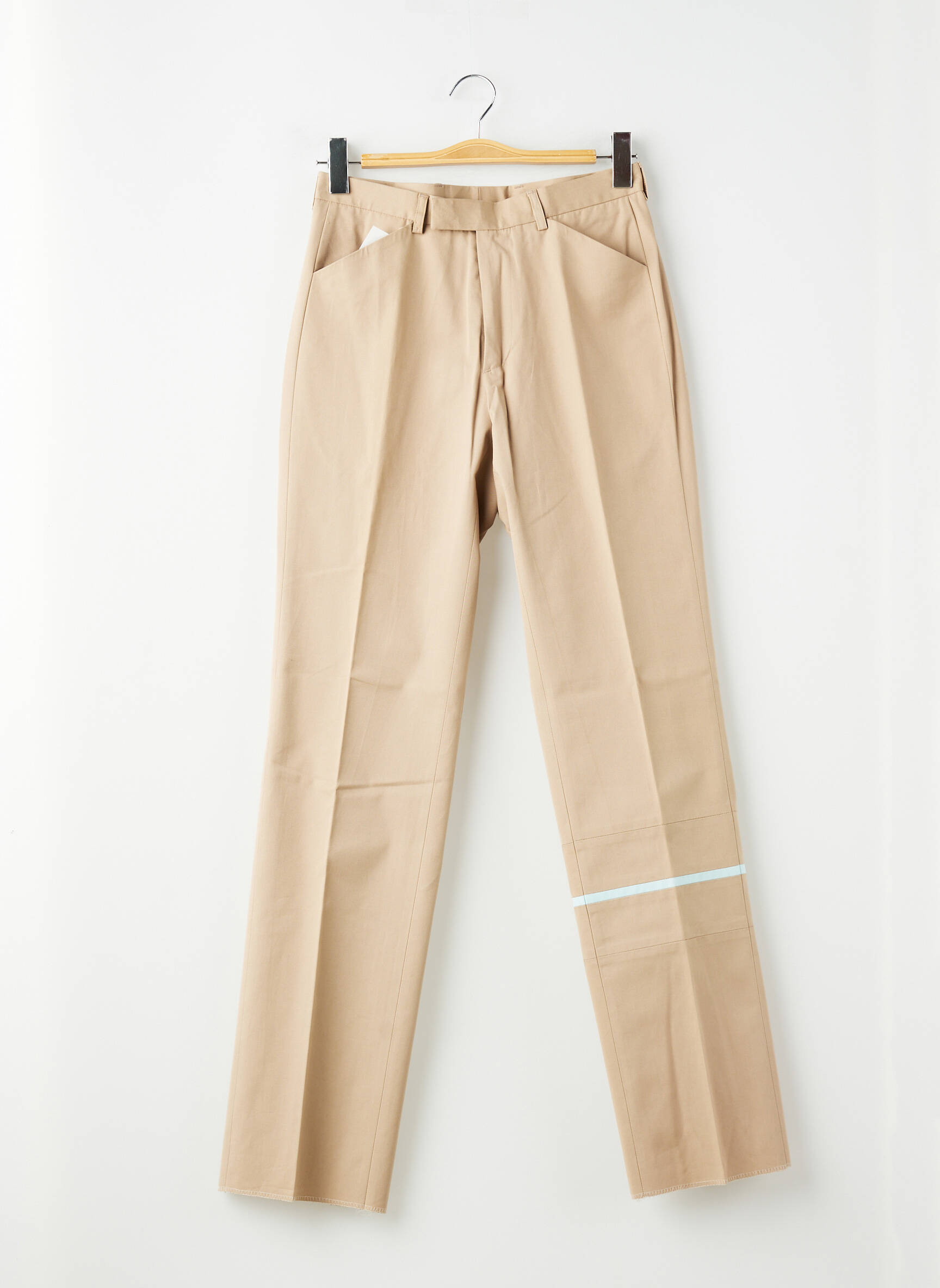 Pantalon slim tissage popeline taille normale marron PIERRE TALAMON homme