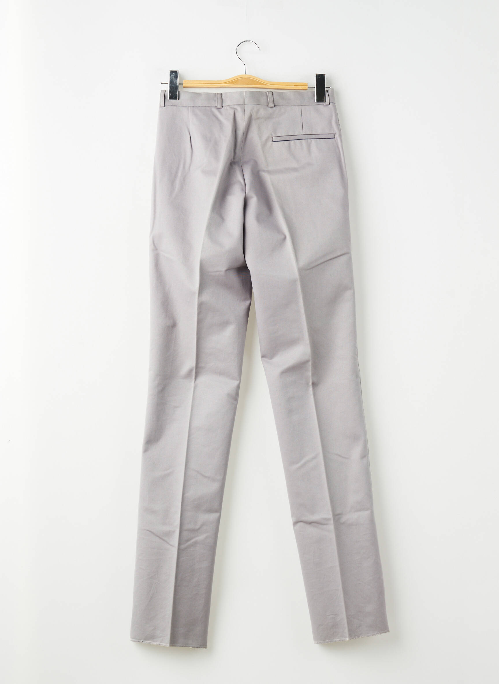 Pantalon slim tissage popeline taille normale gris PIERRE TALAMON homme