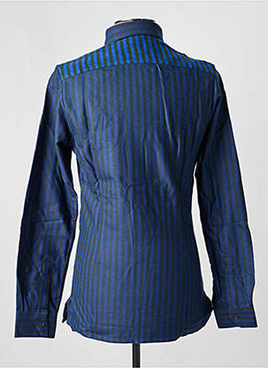 Chemise manches longues coupe cintrée bleu PIERRE TALAMON homme