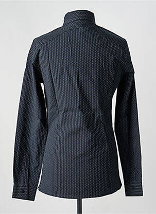 Chemise manches longues imprimé fantaisie noir PIERRE TALAMON homme