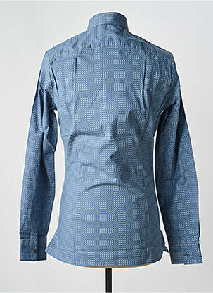 Chemise manches longues imprimé fantaisie bleu PIERRE TALAMON homme